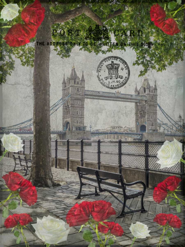 Thames promenade with Tower bridge in background, London, UK art print by Assaf Frank for $57.95 CAD