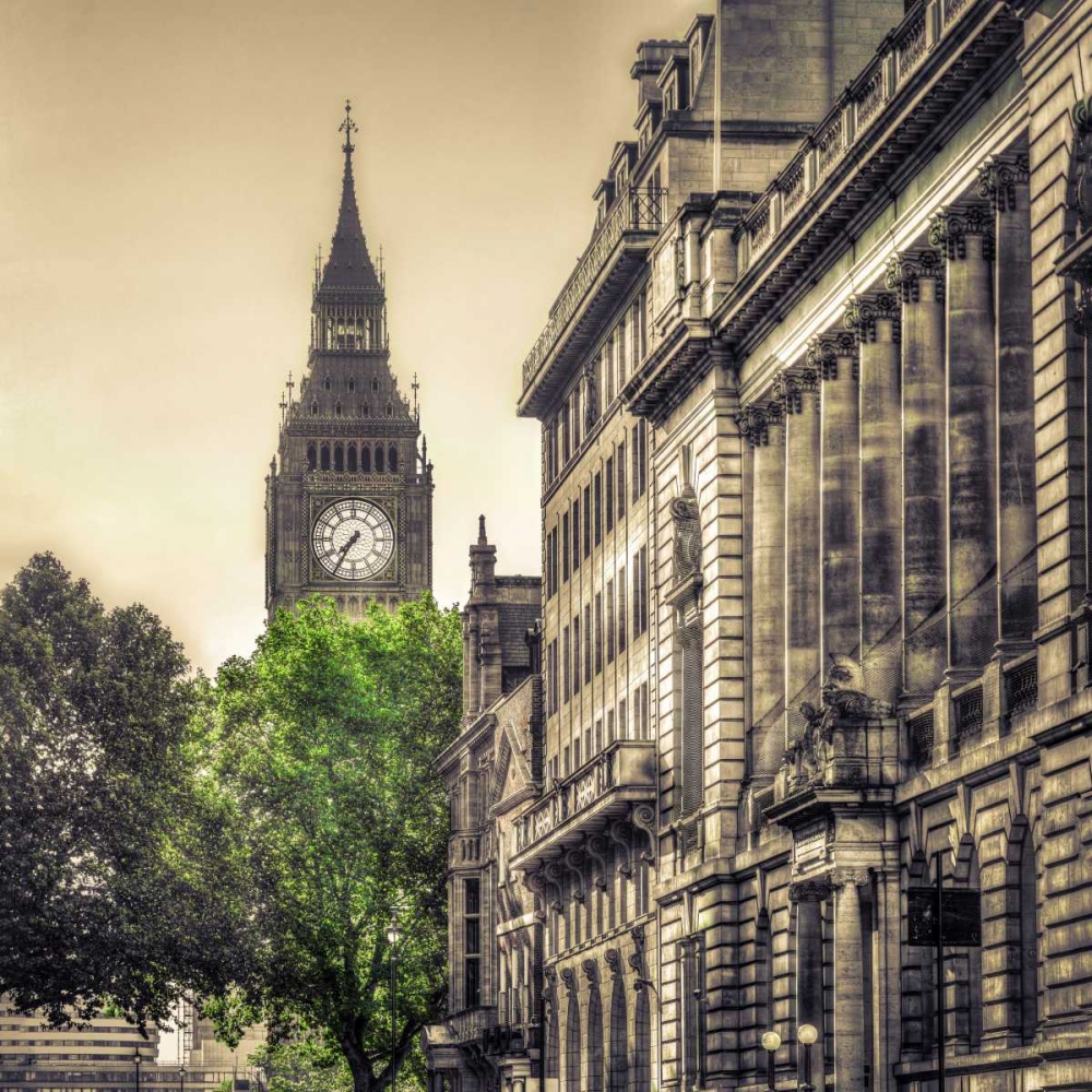 View of Big Ben from Trafalgar Square, London, UK art print by Assaf Frank for $57.95 CAD