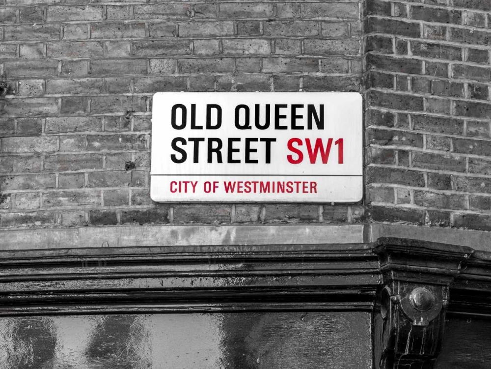 Old Queen street signboard, London, UK art print by Assaf Frank for $57.95 CAD