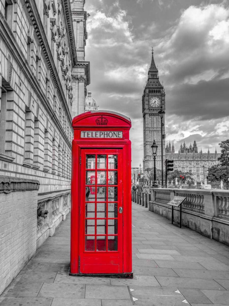 Telephone booth with Big Ben, London, UK, FTBR-1809 art print by Assaf Frank for $57.95 CAD