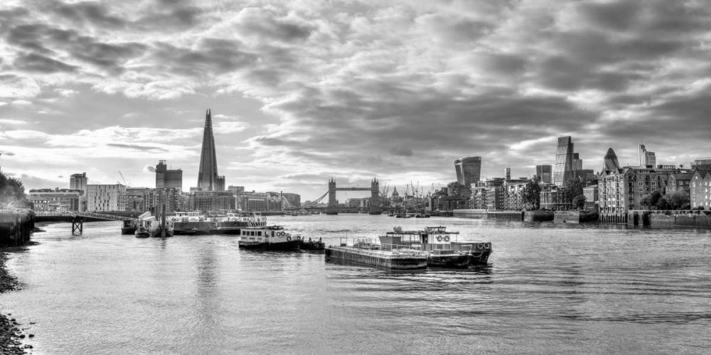 River Thames and London skyline art print by Assaf Frank for $57.95 CAD