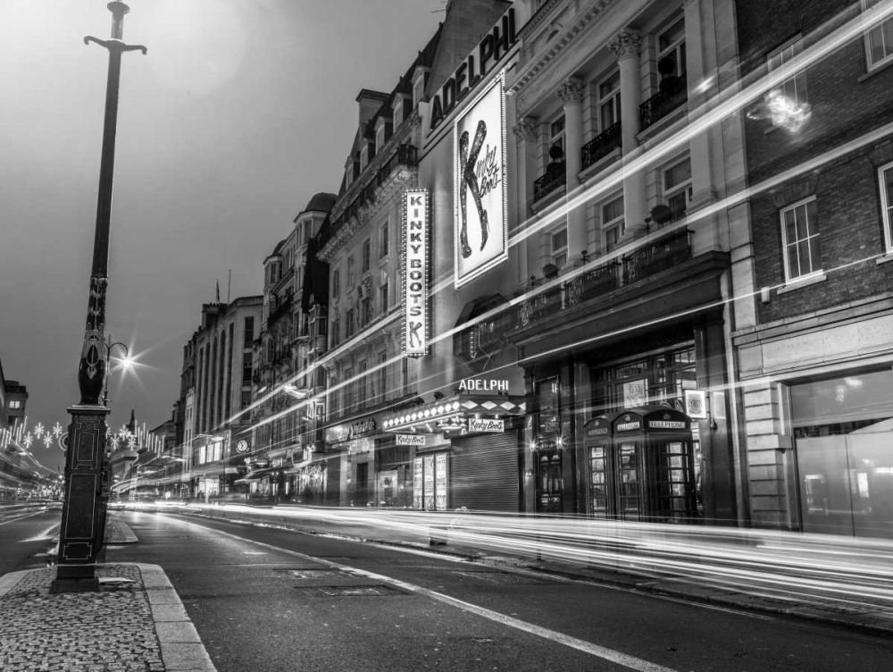 Black and white shot of London city street art print by Assaf Frank for $57.95 CAD