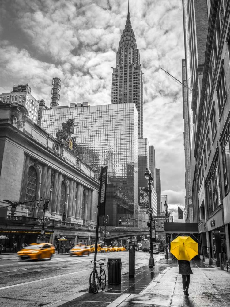 New York city scape with Chrysler Building, FTBR-1841 art print by Assaf Frank for $57.95 CAD