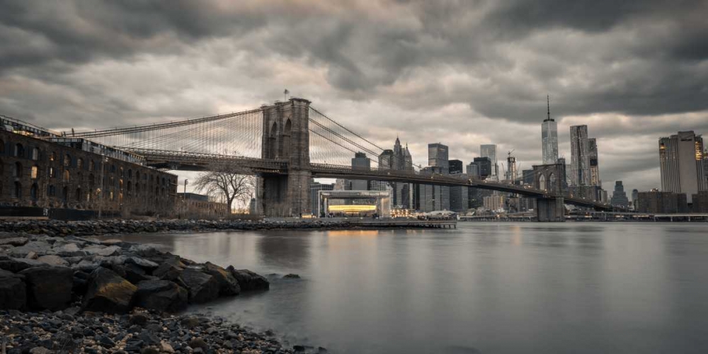 Brooklyn Bridge over East river, New York art print by Assaf Frank for $57.95 CAD