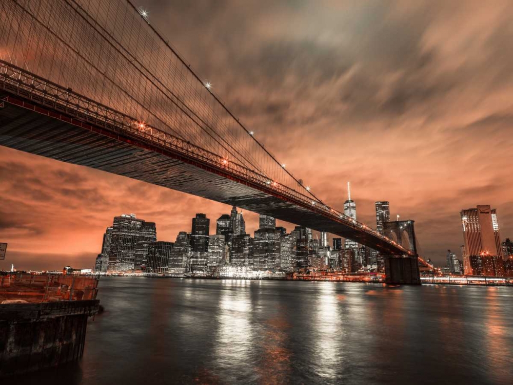Brooklyn bridge over East river, New York art print by Assaf Frank for $57.95 CAD