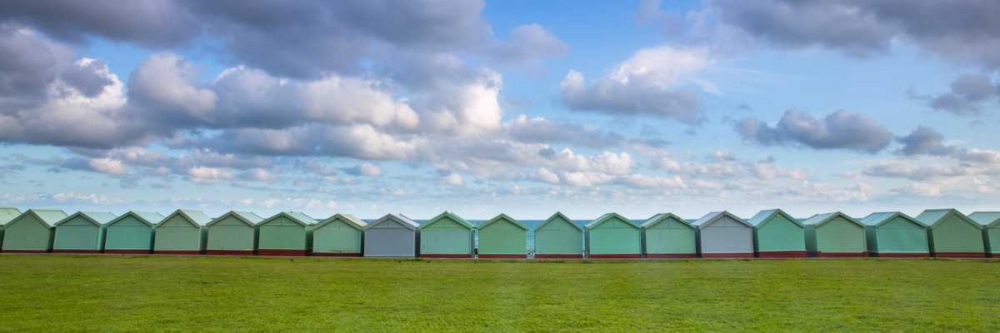 Beach huts in a row art print by Assaf Frank for $57.95 CAD