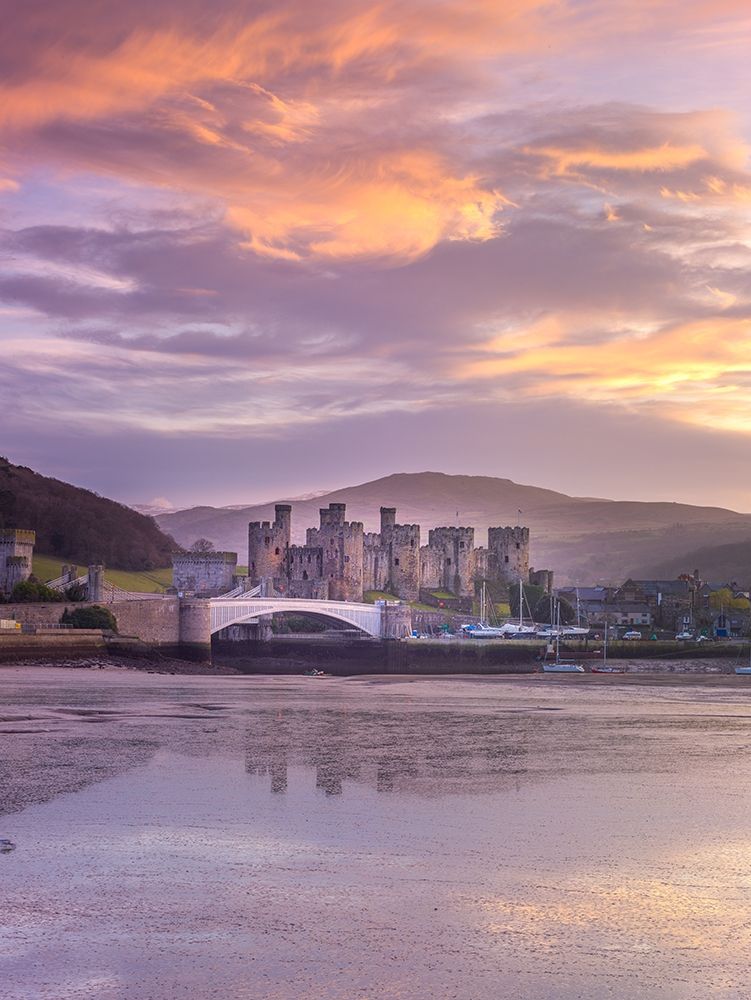 Conwy castle-North Wales coast art print by Assaf Frank for $57.95 CAD