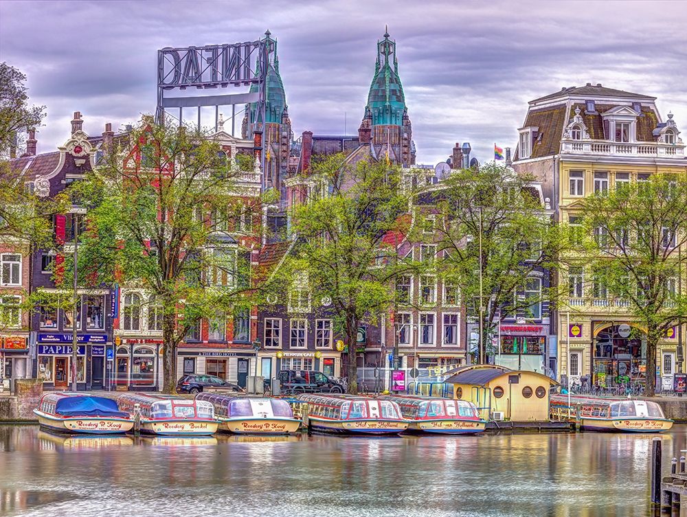Amsterdam waterfront art print by Assaf Frank for $57.95 CAD