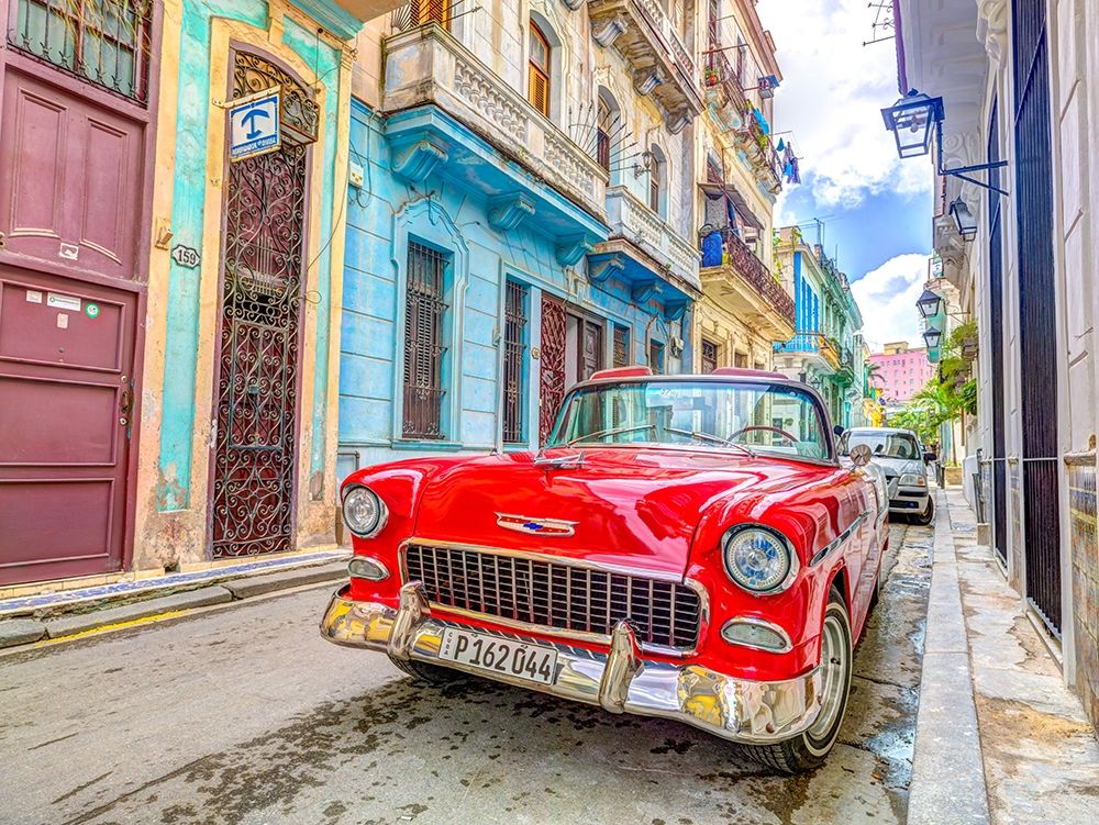 Vintage car on street of Havana, Cuba art print by Assaf Frank for $57.95 CAD