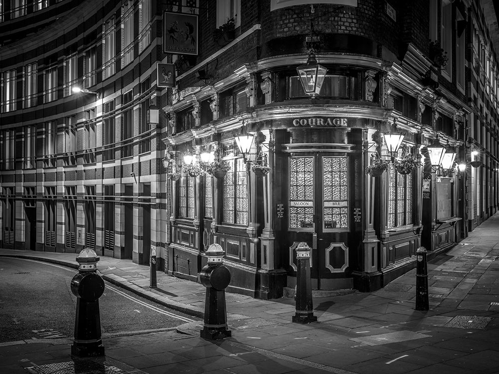 Old building at night in London art print by Assaf Frank for $57.95 CAD