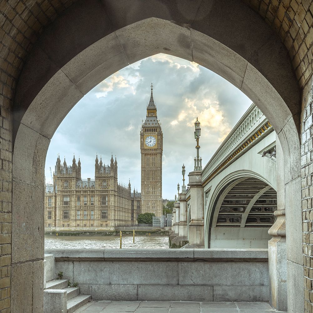 Big Ben seen from the Arch of Thames promenade, London art print by Assaf Frank for $57.95 CAD