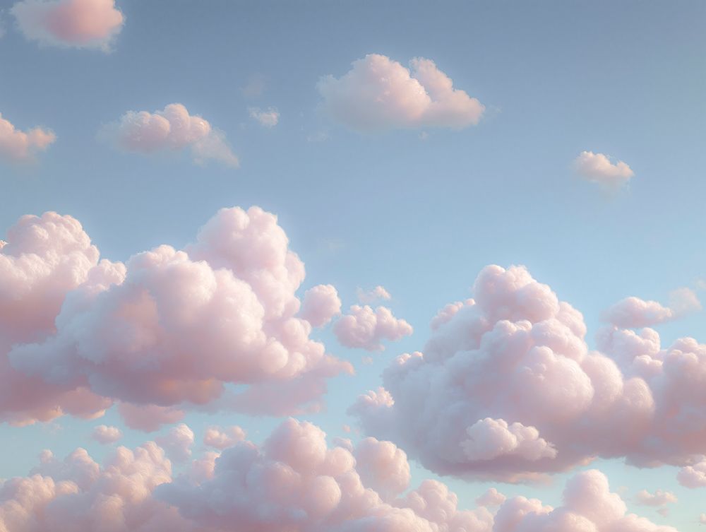 Blue sky with puffy clouds art print by Assaf Frank for $57.95 CAD