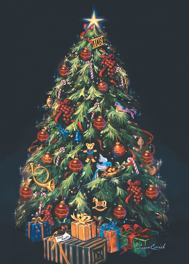 O Christmas tree art print by Susan Comish for $57.95 CAD