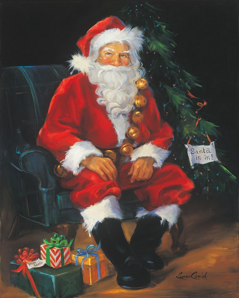 Santa Is In art print by Susan Comish for $57.95 CAD