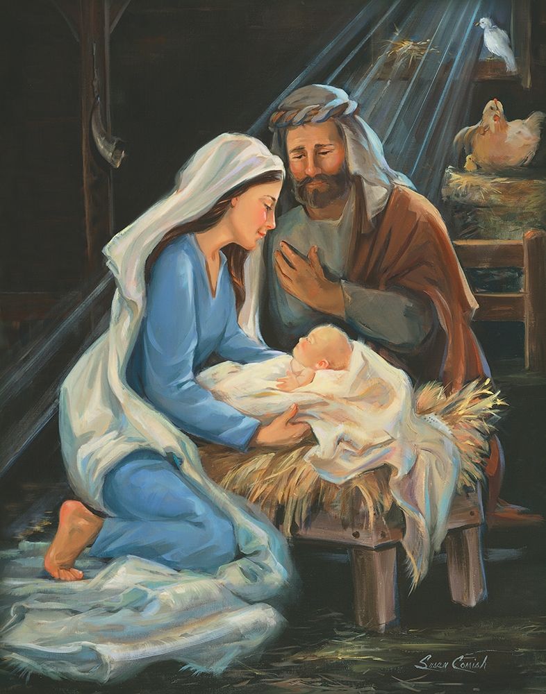 Birth Of Christ art print by Susan Comish for $57.95 CAD