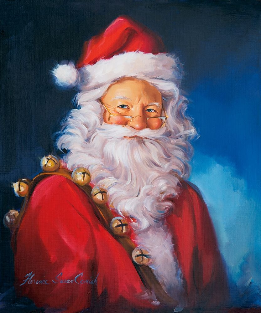 Santa Portrait art print by Susan Comish for $57.95 CAD