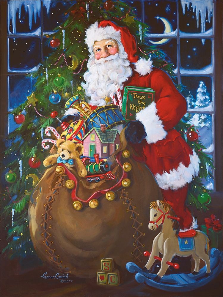 Twas The Night Before Christmas art print by Susan Comish for $57.95 CAD