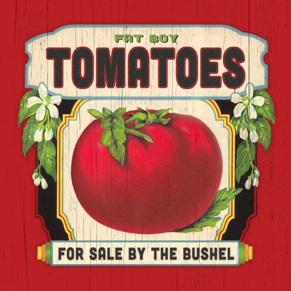 Tomato Label art print by Stephanie Marrott for $57.95 CAD