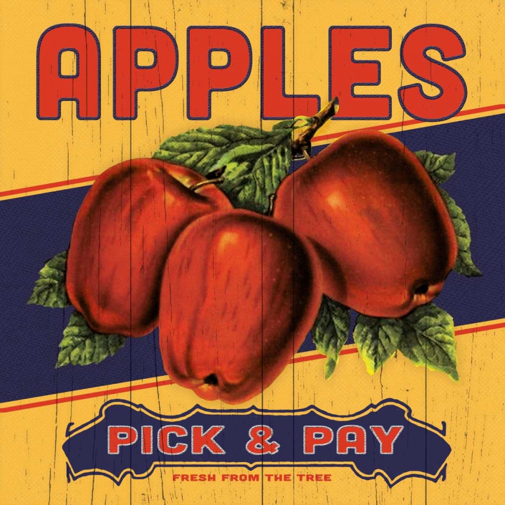 Apple Label art print by Stephanie Marrott for $57.95 CAD