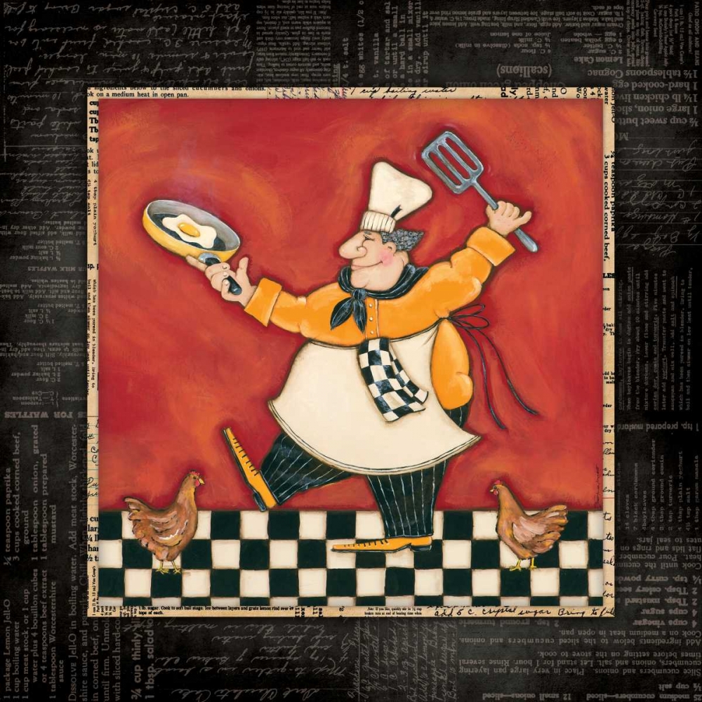 Chicken Dance Chef art print by Stephanie Marrott for $57.95 CAD
