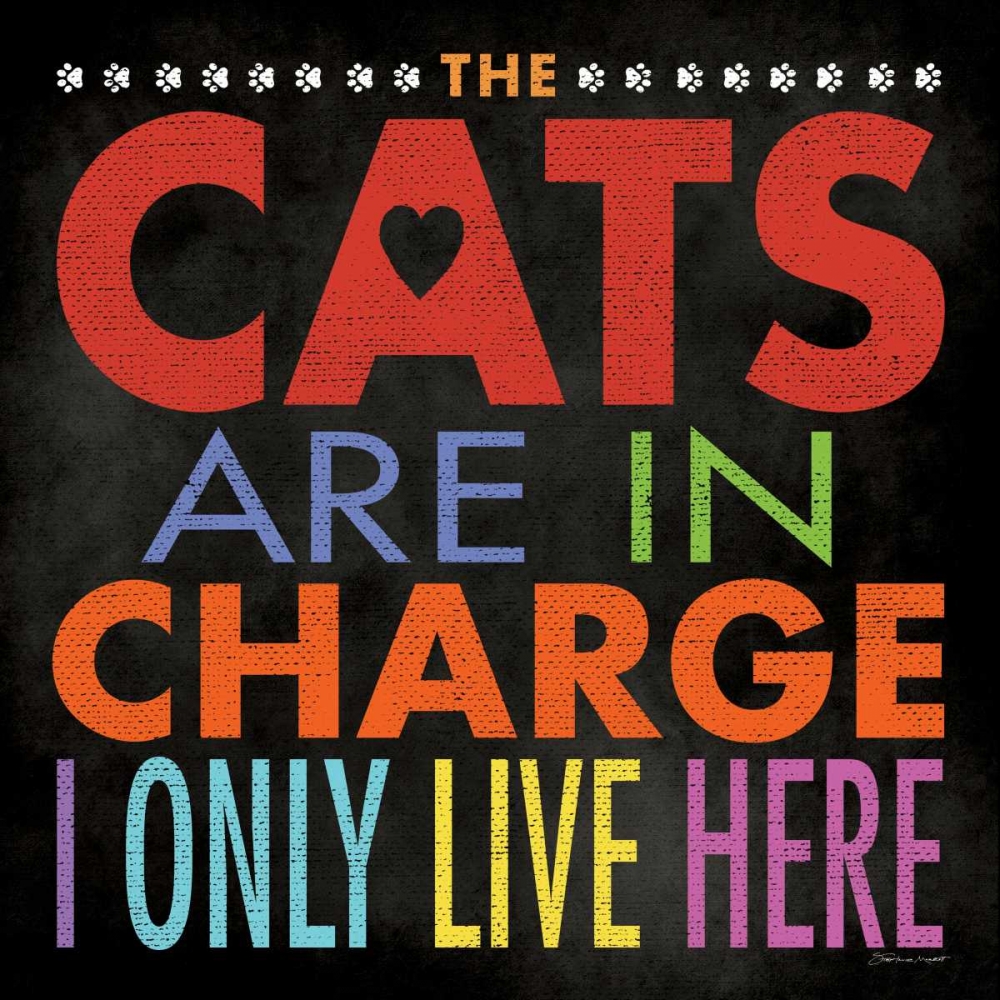 Cats In Charge art print by Stephanie Marrott for $57.95 CAD
