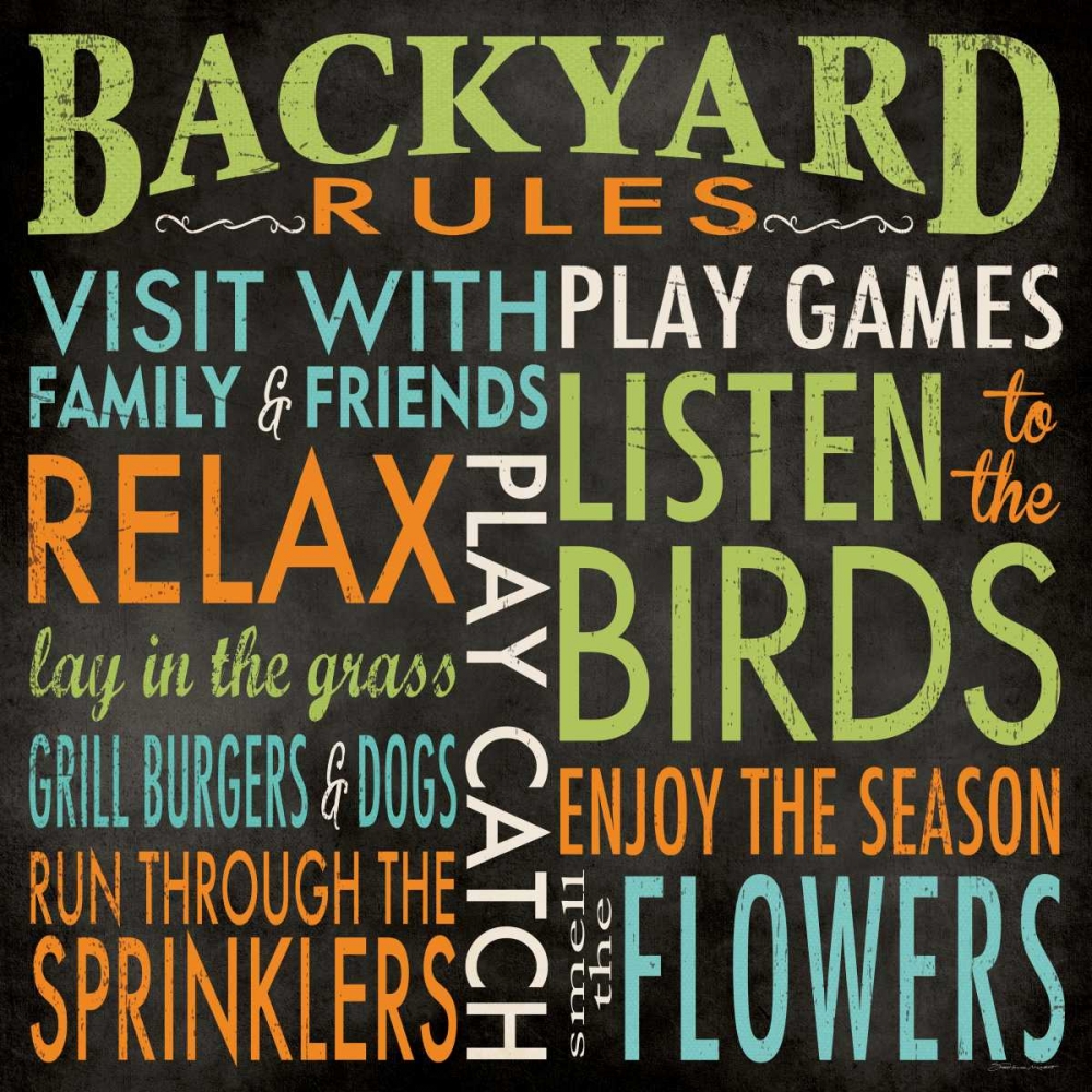 Backyard Rules art print by Stephanie Marrott for $57.95 CAD