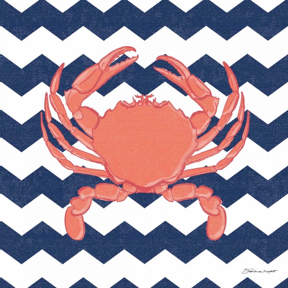 Crab Chevron art print by Stephanie Marrott for $57.95 CAD