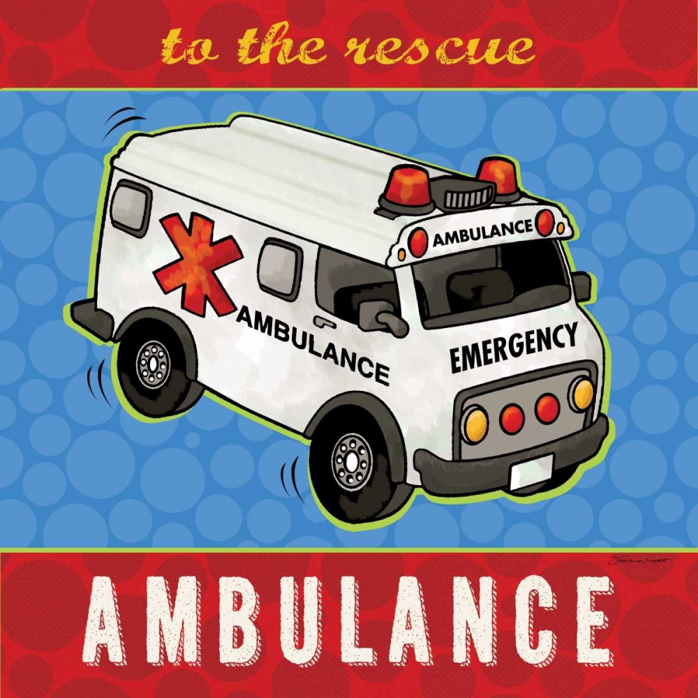 Ambulance art print by Stephanie Marrott for $57.95 CAD
