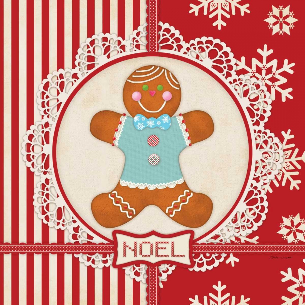 Gingerbread Boy Noel art print by Stephanie Marrott for $57.95 CAD
