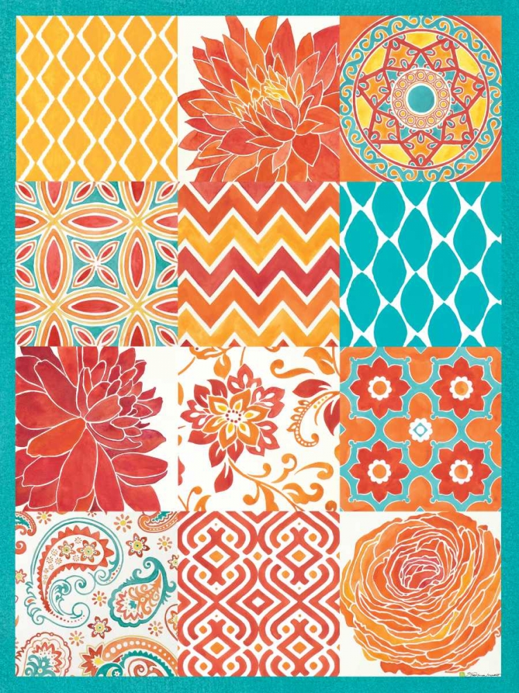 Bright Tiles 12 Patch art print by Stephanie Marrott for $57.95 CAD