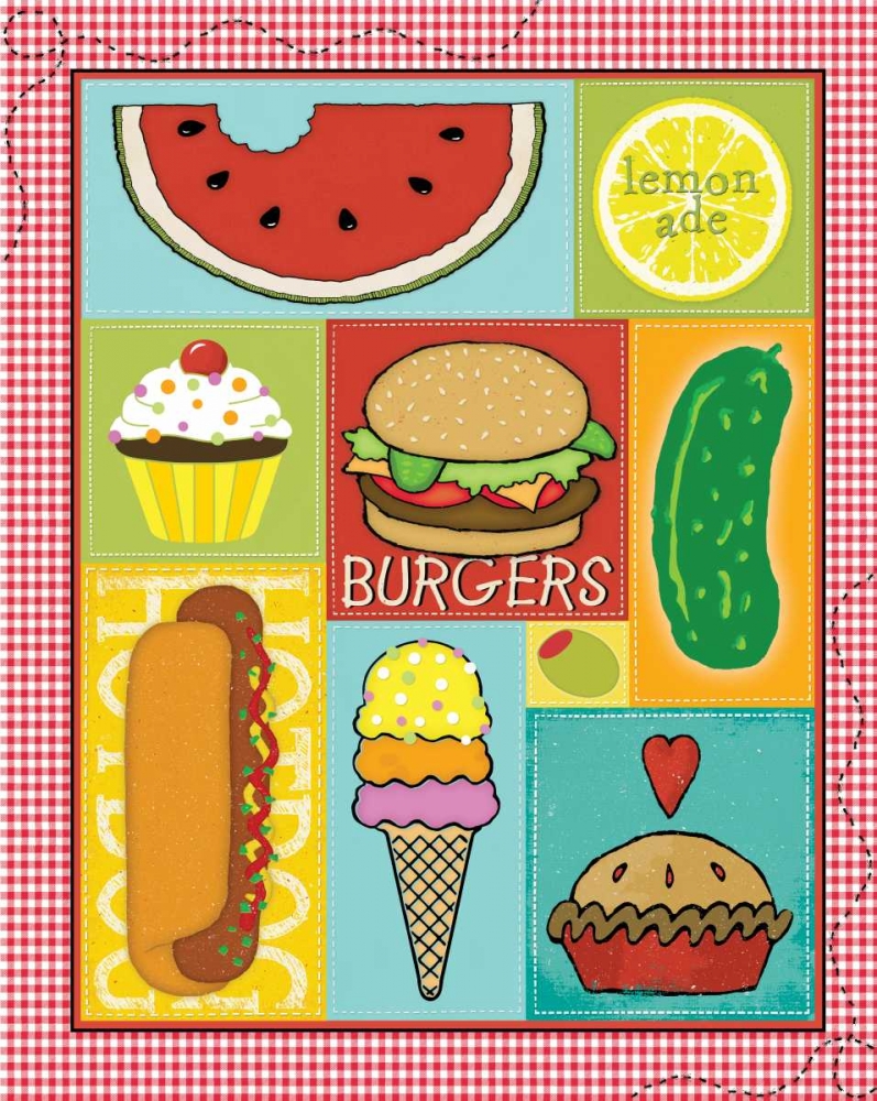 Picnic Food art print by Stephanie Marrott for $57.95 CAD