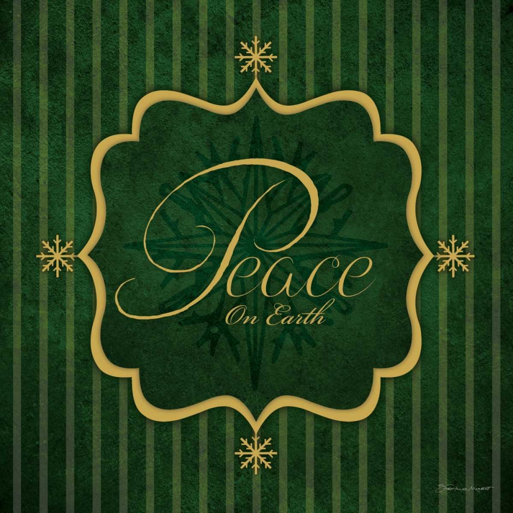 Peace - Green and Gold art print by Stephanie Marrott for $57.95 CAD