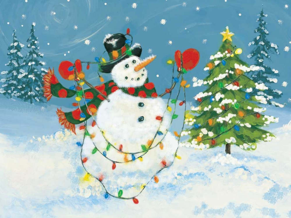 Snowman II art print by Stephanie Marrott for $57.95 CAD