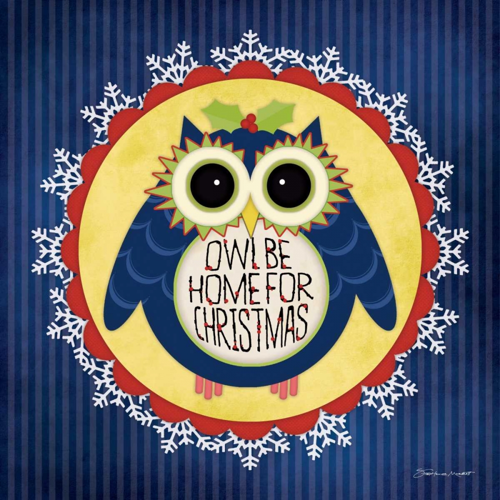 Owl Holiday II art print by Stephanie Marrott for $57.95 CAD