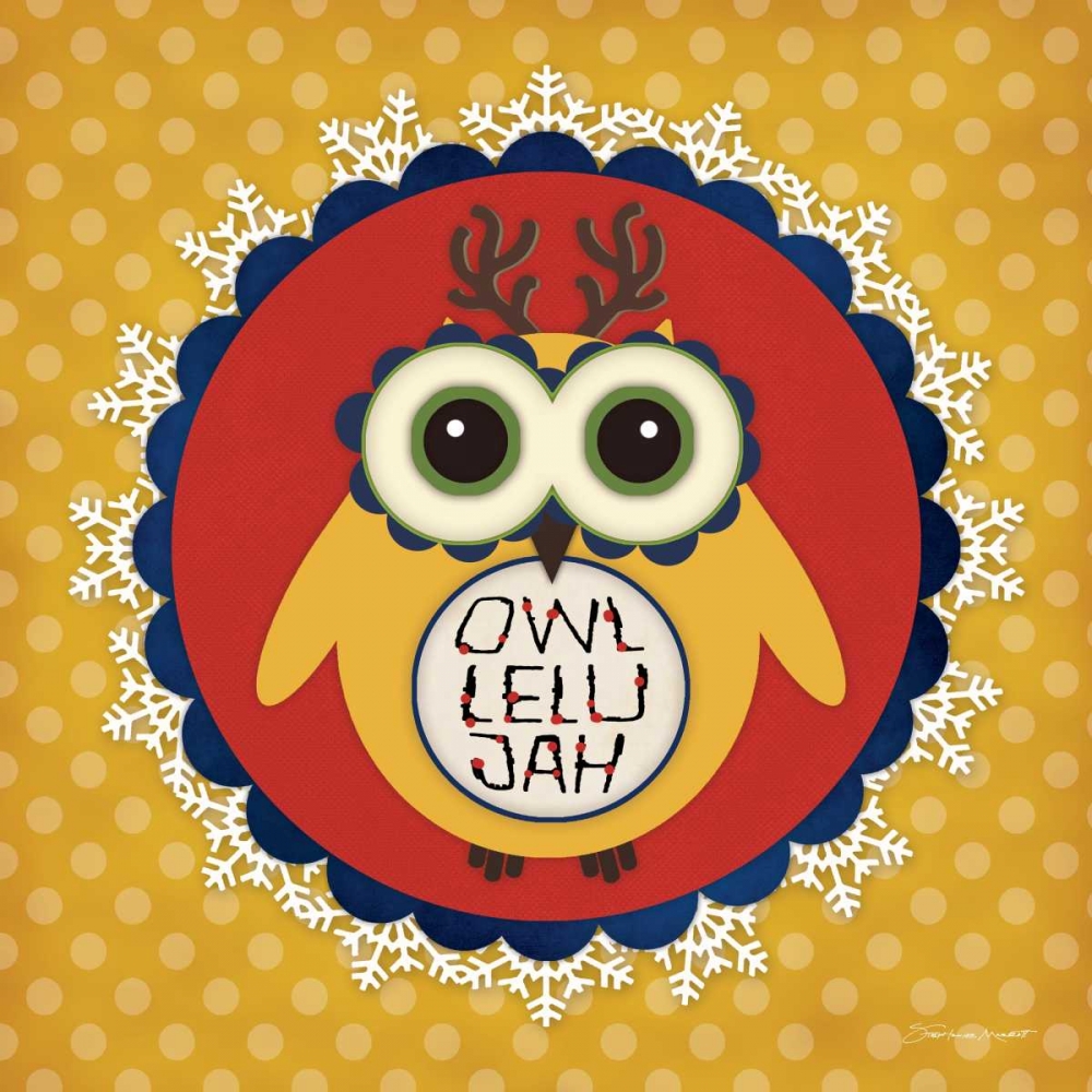 Owl Holiday III art print by Stephanie Marrott for $57.95 CAD