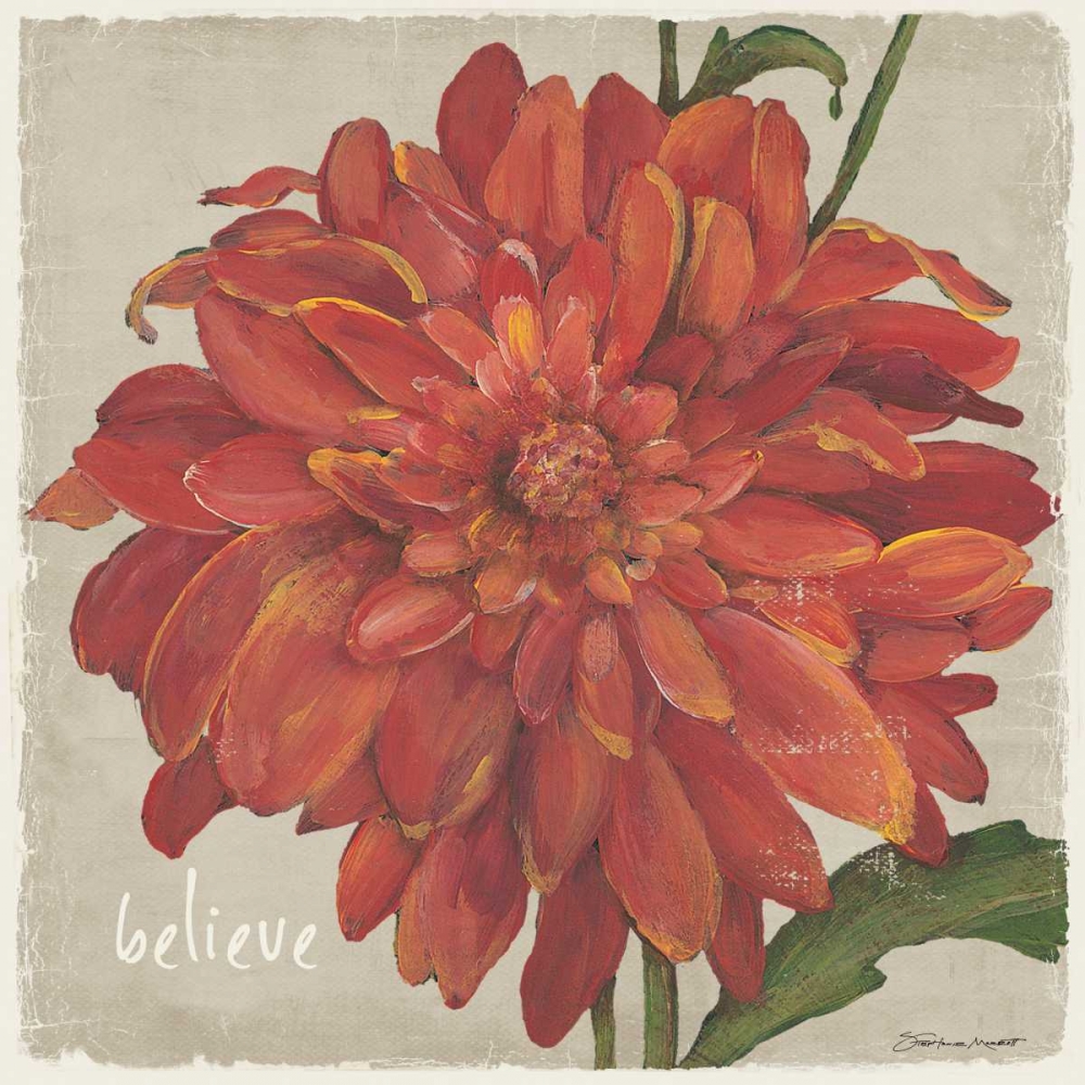 Believe Floral art print by Stephanie Marrott for $57.95 CAD