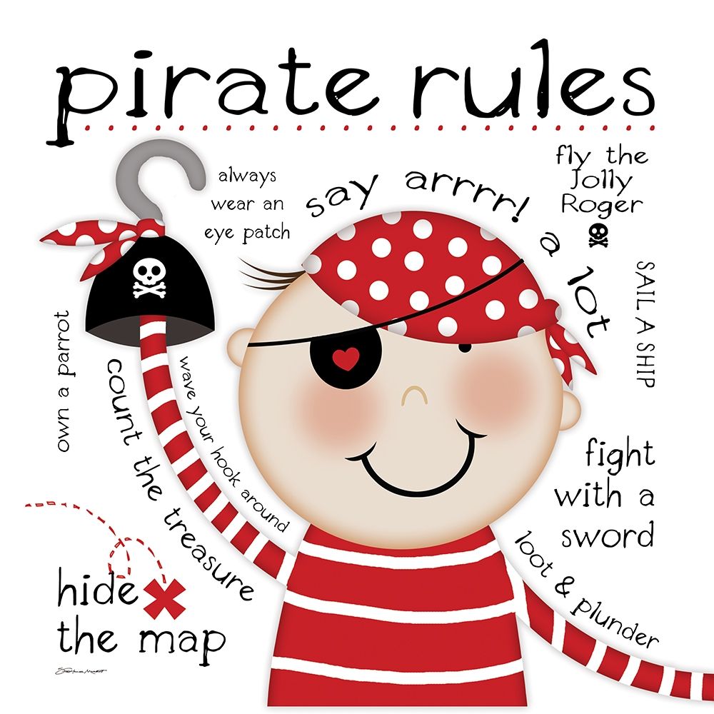 Pirate Rules art print by Stephanie Marrott for $57.95 CAD