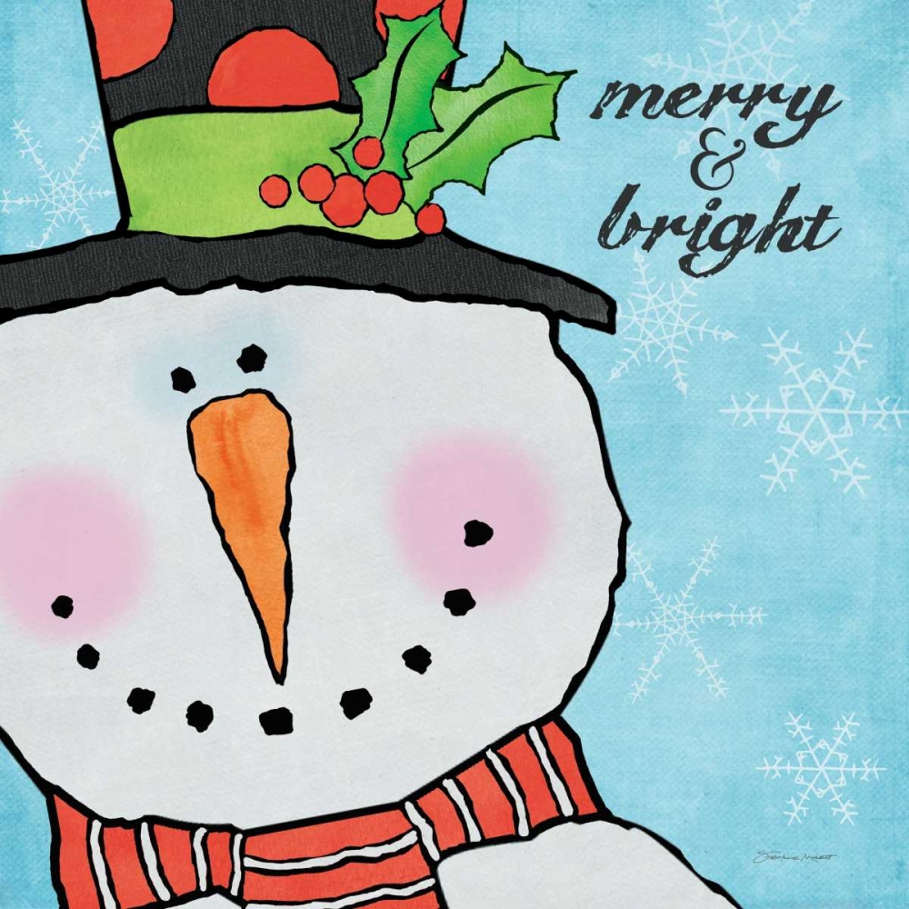 Snowman II art print by Stephanie Marrott for $57.95 CAD