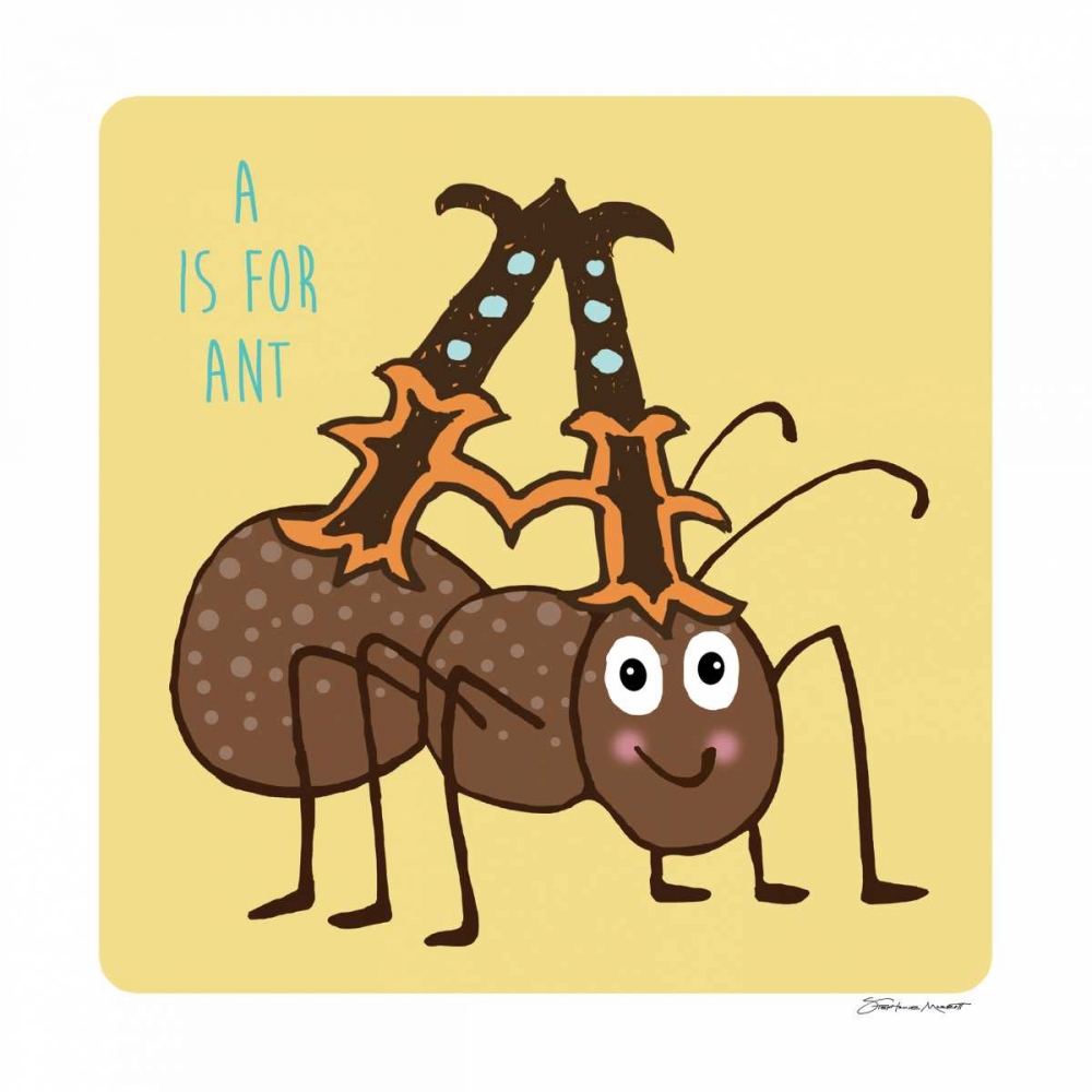 A is For Ant art print by Stephanie Marrott for $57.95 CAD