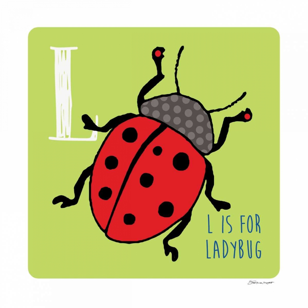 L is For Ladybug art print by Stephanie Marrott for $57.95 CAD