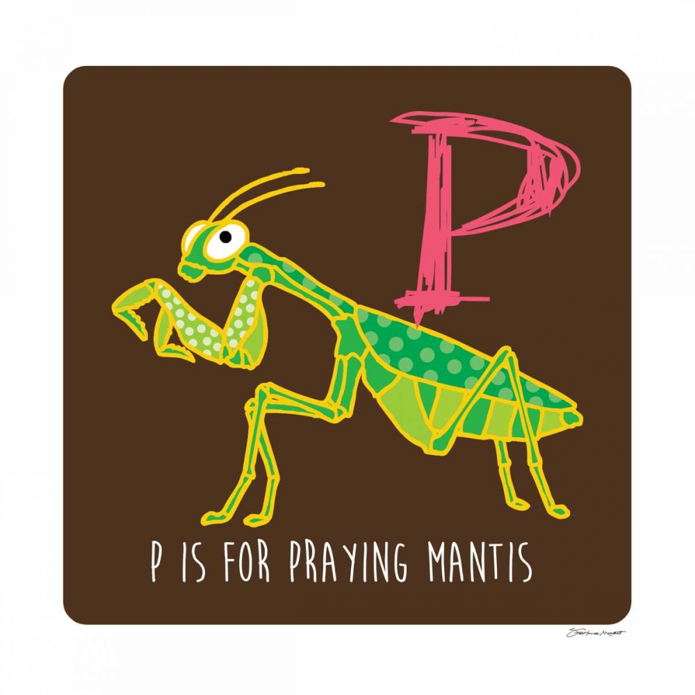 P is For Praying Mantis art print by Stephanie Marrott for $57.95 CAD