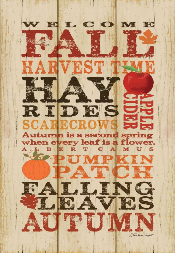 Welcome Fall art print by Stephanie Marrott for $57.95 CAD