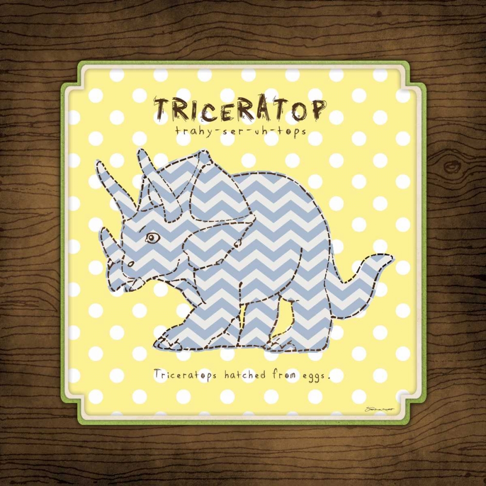 Triceratop art print by Stephanie Marrott for $57.95 CAD