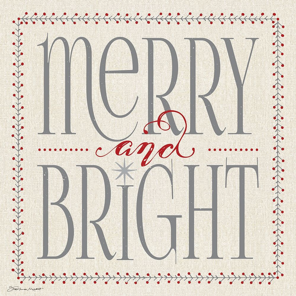 Merry and Bright art print by Stephanie Marrott for $57.95 CAD