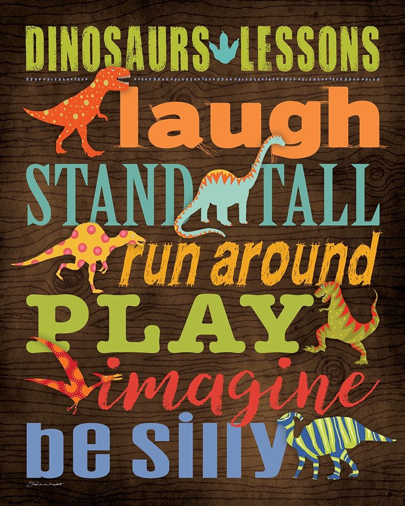 Dinosaur Lessons art print by Stephanie Marrott for $57.95 CAD