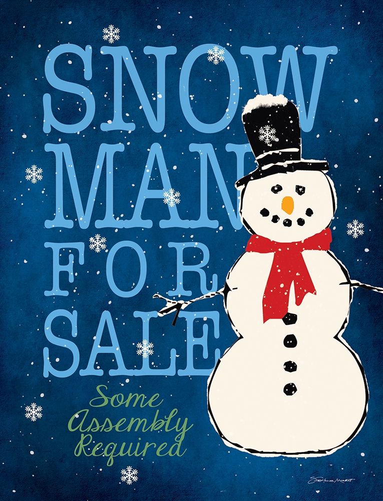 Snowman art print by Stephanie Marrott for $57.95 CAD