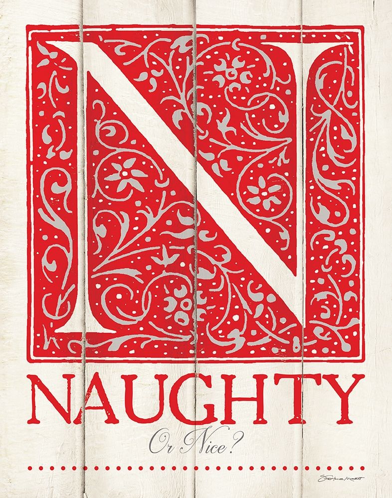 Naughty or Nice art print by Stephanie Marrott for $57.95 CAD