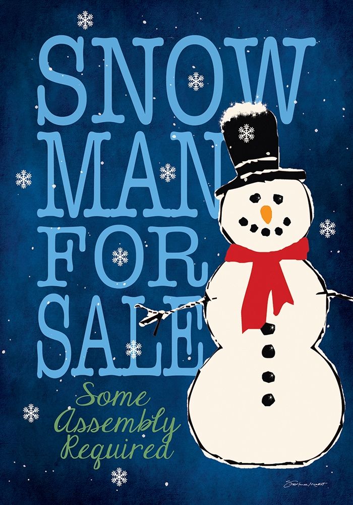 Snowman For Sale art print by Stephanie Marrott for $57.95 CAD