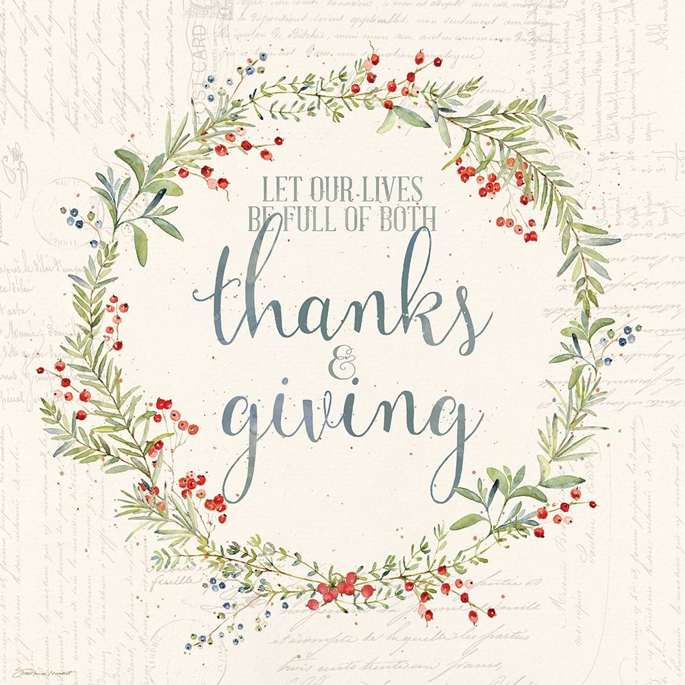 Thanks and Giving art print by Stephanie Marrott for $57.95 CAD