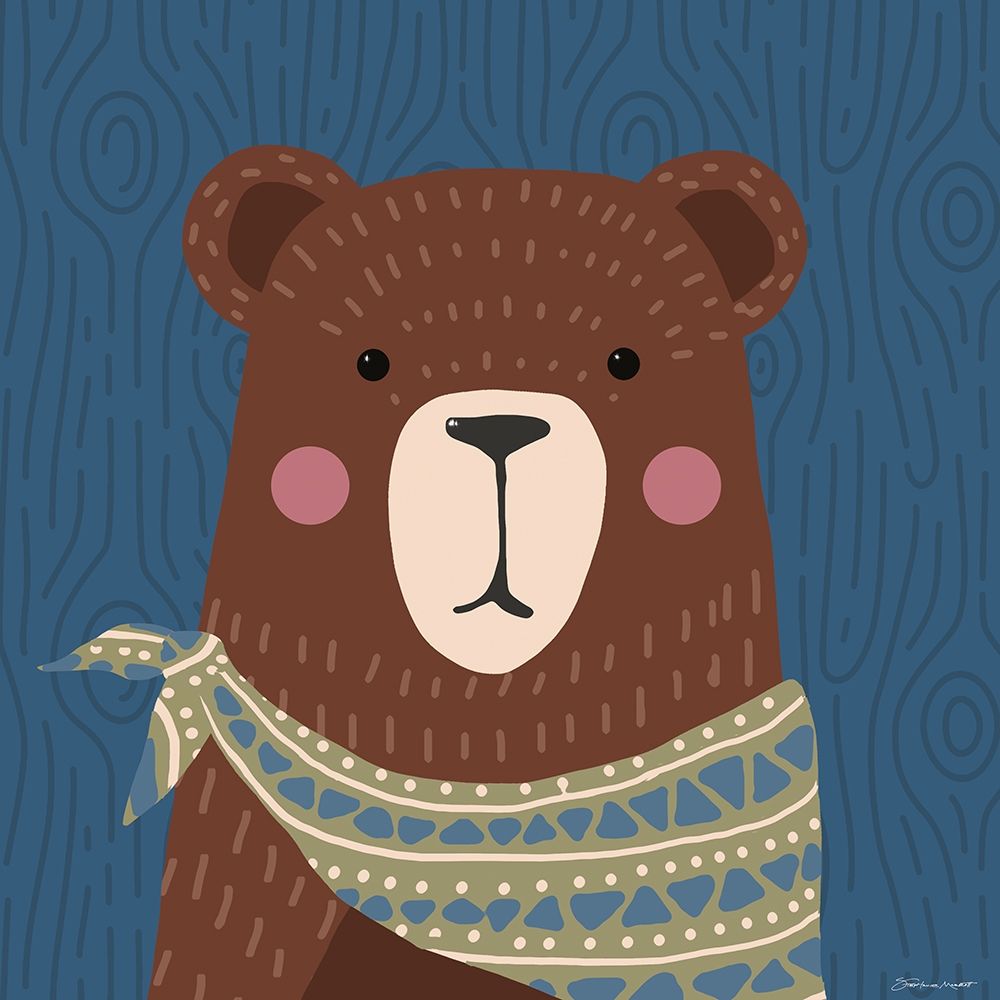 Woodland Bear art print by Stephanie Marrott for $57.95 CAD